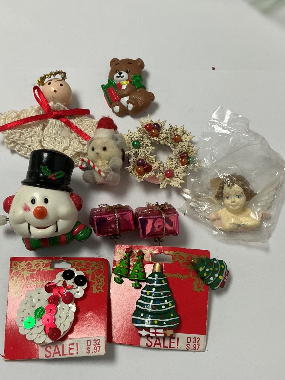 Holiday Jewelry Bundle - Earrings Pins Package Decor
